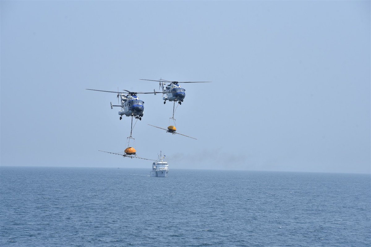 narendramodi's tweet photo. On the 48th raising day of @indiacoastguard, I convey my best wishes and greetings to all their personnel and staff. Their dedication to maritime safety, national security and care for the environment is unparalleled. India salutes them for their unwavering vigilance and service. https://t.co/jX7jMvYe6M