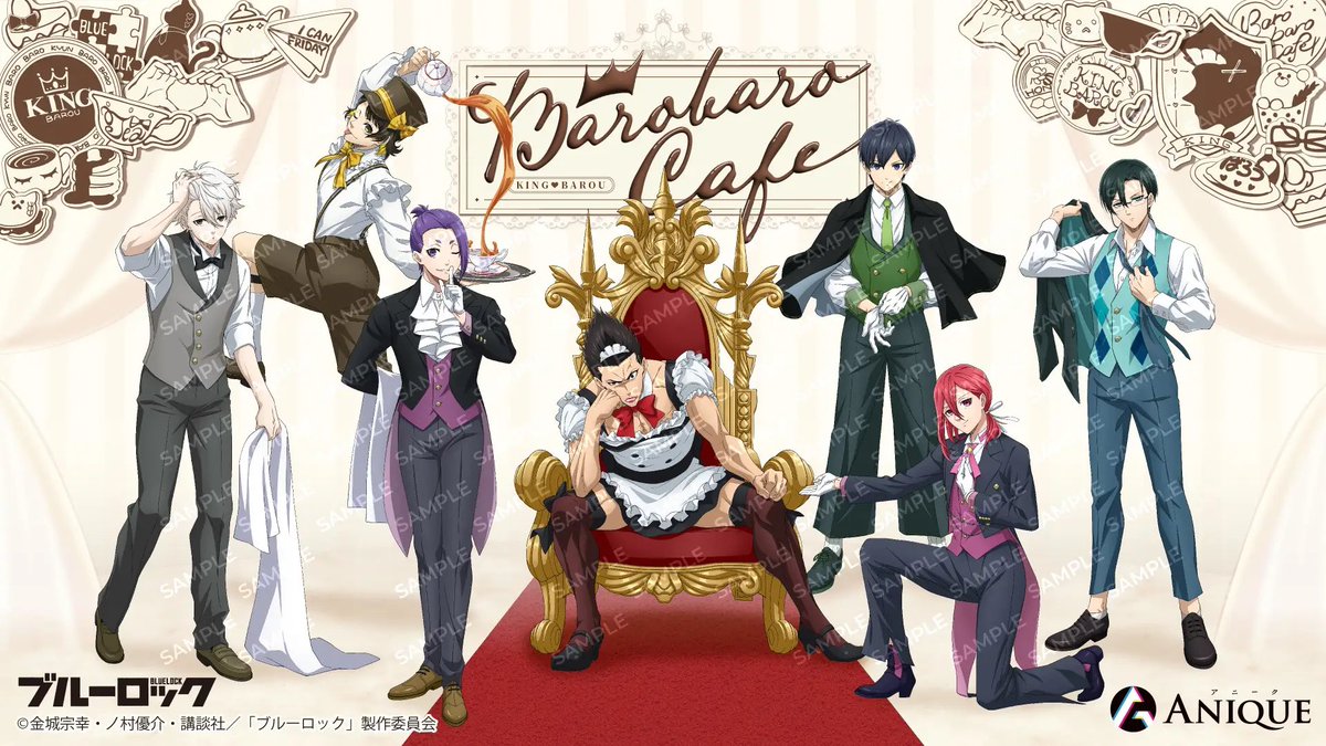 bururo8008_cham's tweet photo. 『ブルーロック』より新規描き下ろし【ばろばろカフェ】オリジナルグッズ登場！

▼
https://t.co/WPNpEhahk5 https://t.co/6URdeI389e