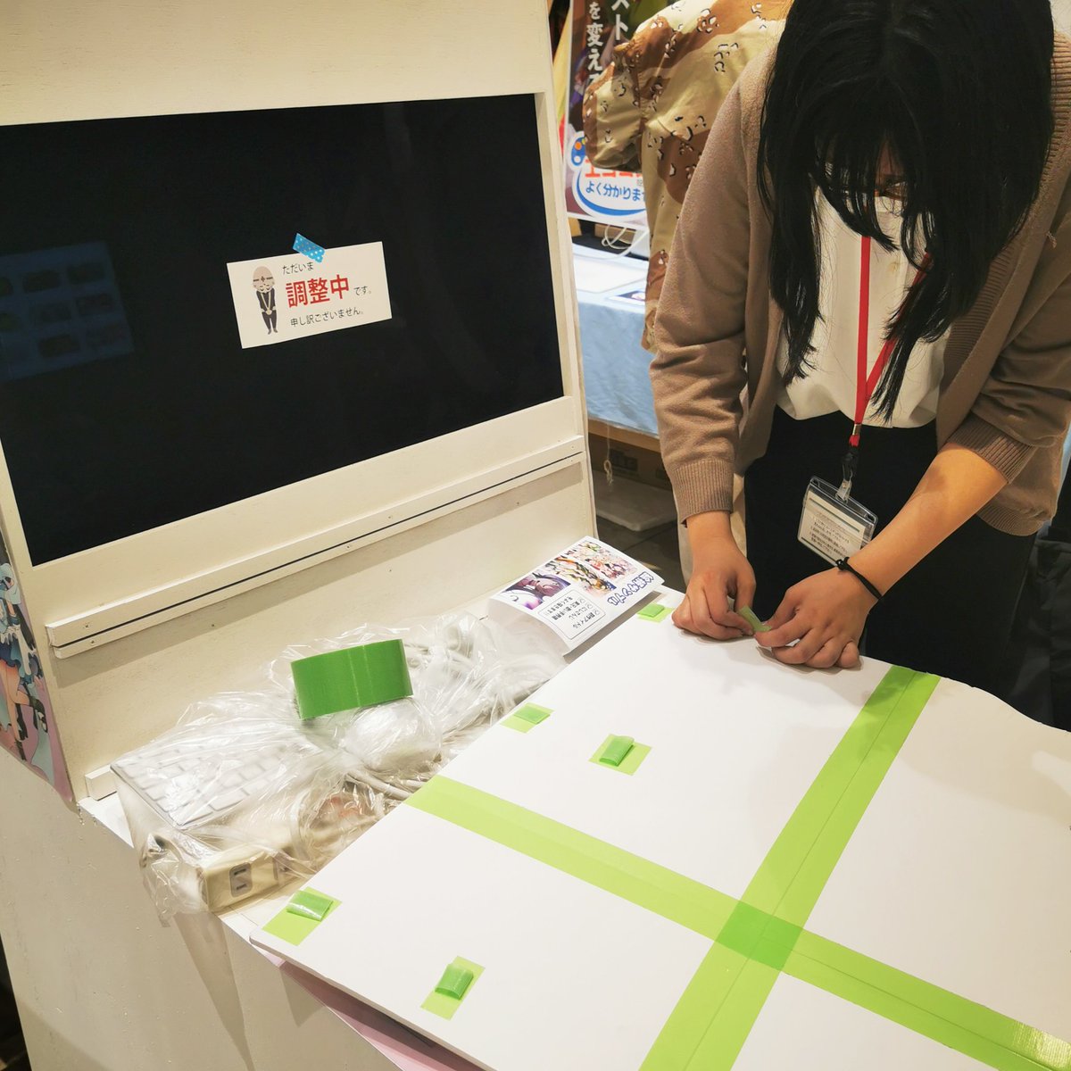 dcinkoza's tweet photo. 会場の準備様子です!! https://t.co/4FKbOe7TbM
