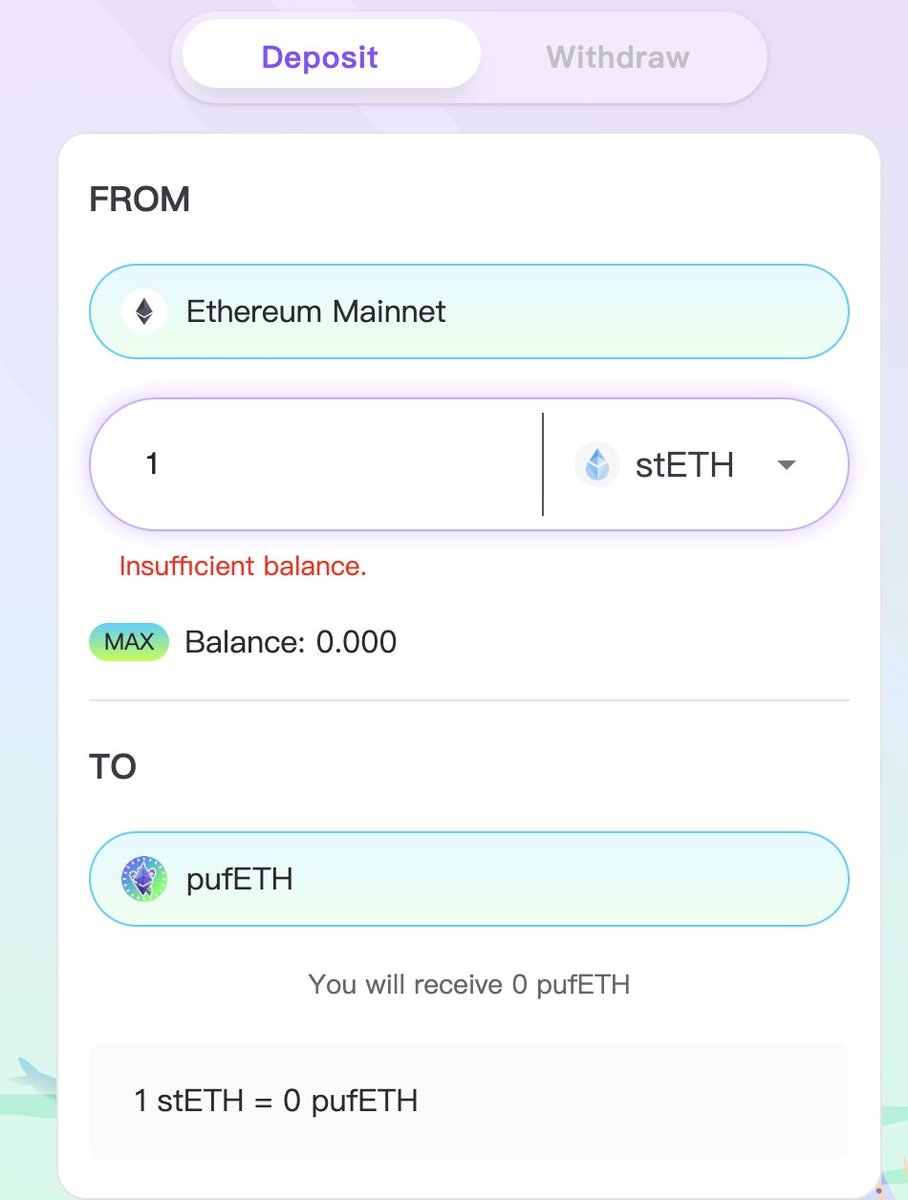 crypto_daha's tweet photo. 🛫️币安投资的重质押项目 @puffer_finance 的Stake已经开始了,目前只能存入stETH,没有stETH的可以先去lido用ETH进行兑换(链上买入/ok购买都可以)
在2月9日之前存入的stETH将可以获得3倍的puffer积分。
质押链接:https://t.co/iuzXCdk4A2
#LSDFI #Ethererum #LRT #LRTToken https://t.co/dP423gguiU