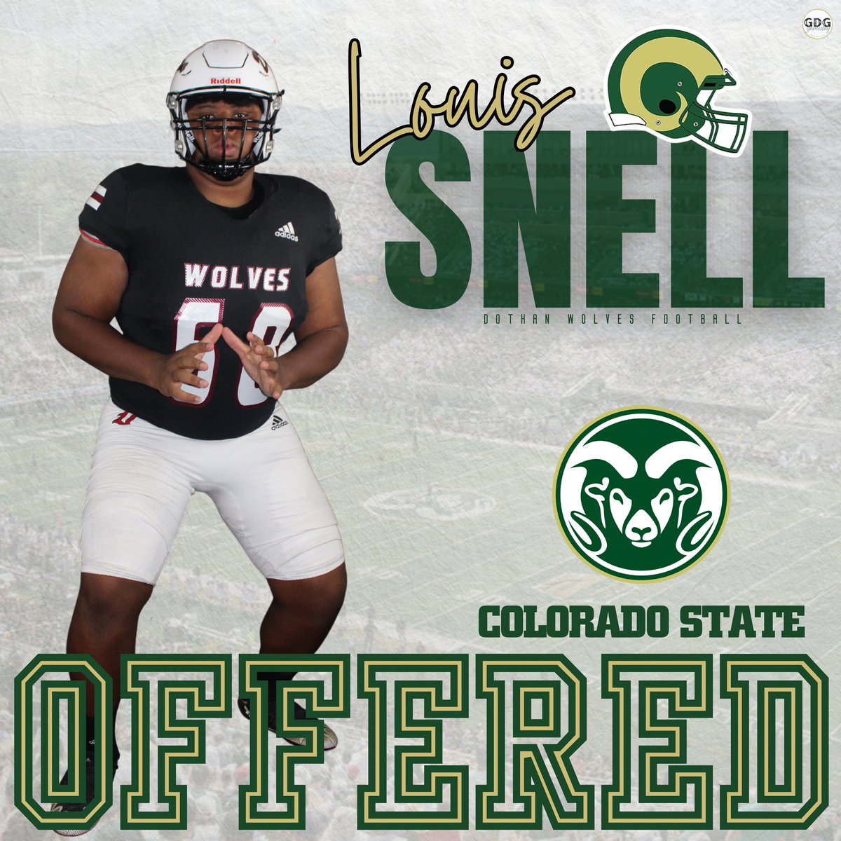 Louis Snell (@louissnell8) on Twitter photo Excited to have been offered by Colorado State University! <a href="/CSUFootball/">Colorado State Football</a> <a href="/BillyBestOL/">Bill Best</a> <a href="/DothanWolvesFB/">Dothan Wolves Football</a> <a href="/COACHJEDKENNEDY/">Jed Kennedy</a> <a href="/CoachHansonII/">Jackson Hanson</a> <a href="/coachBiezuns/">John Biezuns</a>
<a href="/AL7AFootball/">Alabama7AFootball</a> <a href="/HallTechSports1/">Hall-Tech Sports</a> Excited to have been offered by Colorado State University! <a href="/CSUFootball/">Colorado State Football</a> <a href="/BillyBestOL/">Bill Best</a> <a href="/DothanWolvesFB/">Dothan Wolves Football</a> <a href="/COACHJEDKENNEDY/">Jed Kennedy</a> <a href="/CoachHansonII/">Jackson Hanson</a> <a href="/coachBiezuns/">John Biezuns</a>
<a href="/AL7AFootball/">Alabama7AFootball</a> <a href="/HallTechSports1/">Hall-Tech Sports</a>