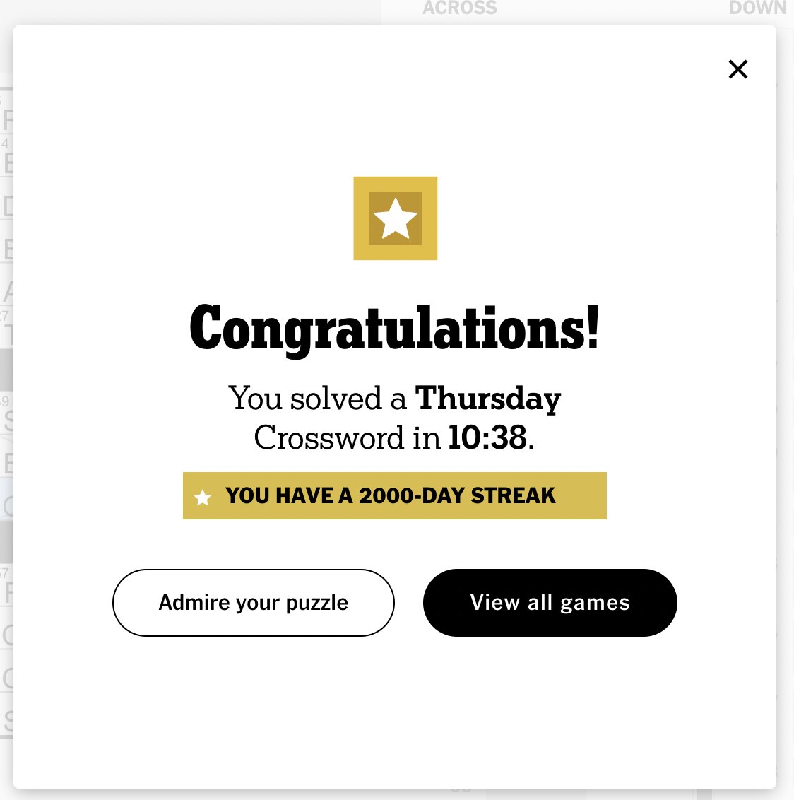 soulpopped's tweet photo. two thousand days of crossword with @ringmymel https://t.co/aocfRRVLFX