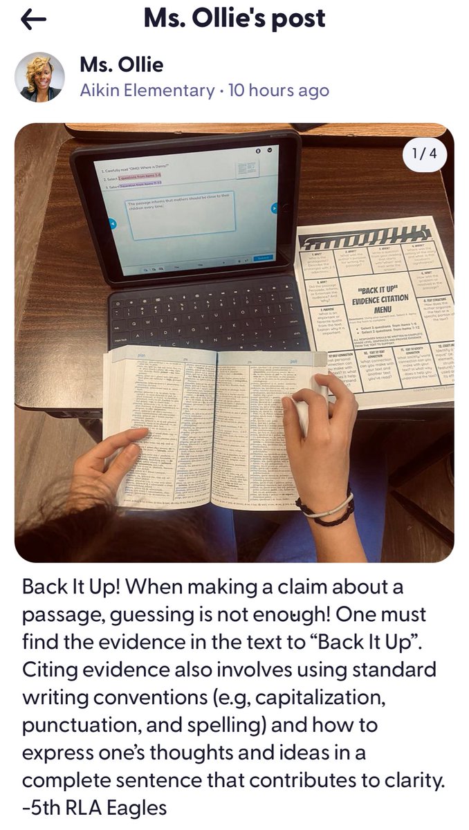 Love Ms. Ollie! What a teacher!