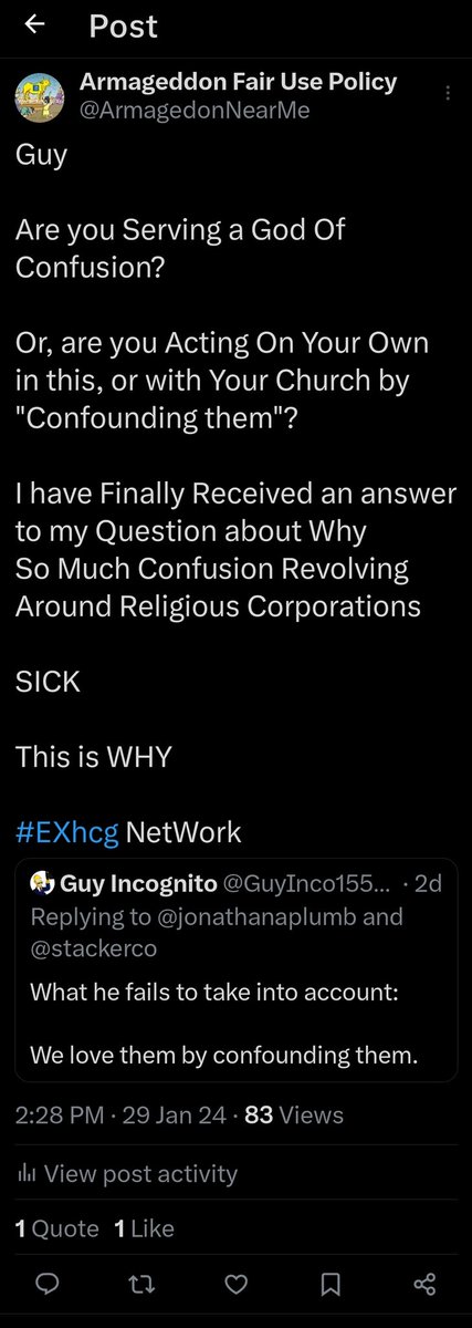 ArmagedonNearMe's tweet image. Why would Be There a Need to Join Anything?

Matter Of Fact, I Strongly to Quit Getting Deceived/Manipulated/Controlled/ConFounded by 

#TheMormonChurch

And Organized Sidekick in the #HighControlGroup Money/Real Estate/Member Servitude Gamer

#JWorg

#EXhcg NetWork

CS01