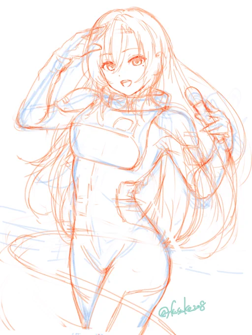 下描きです 