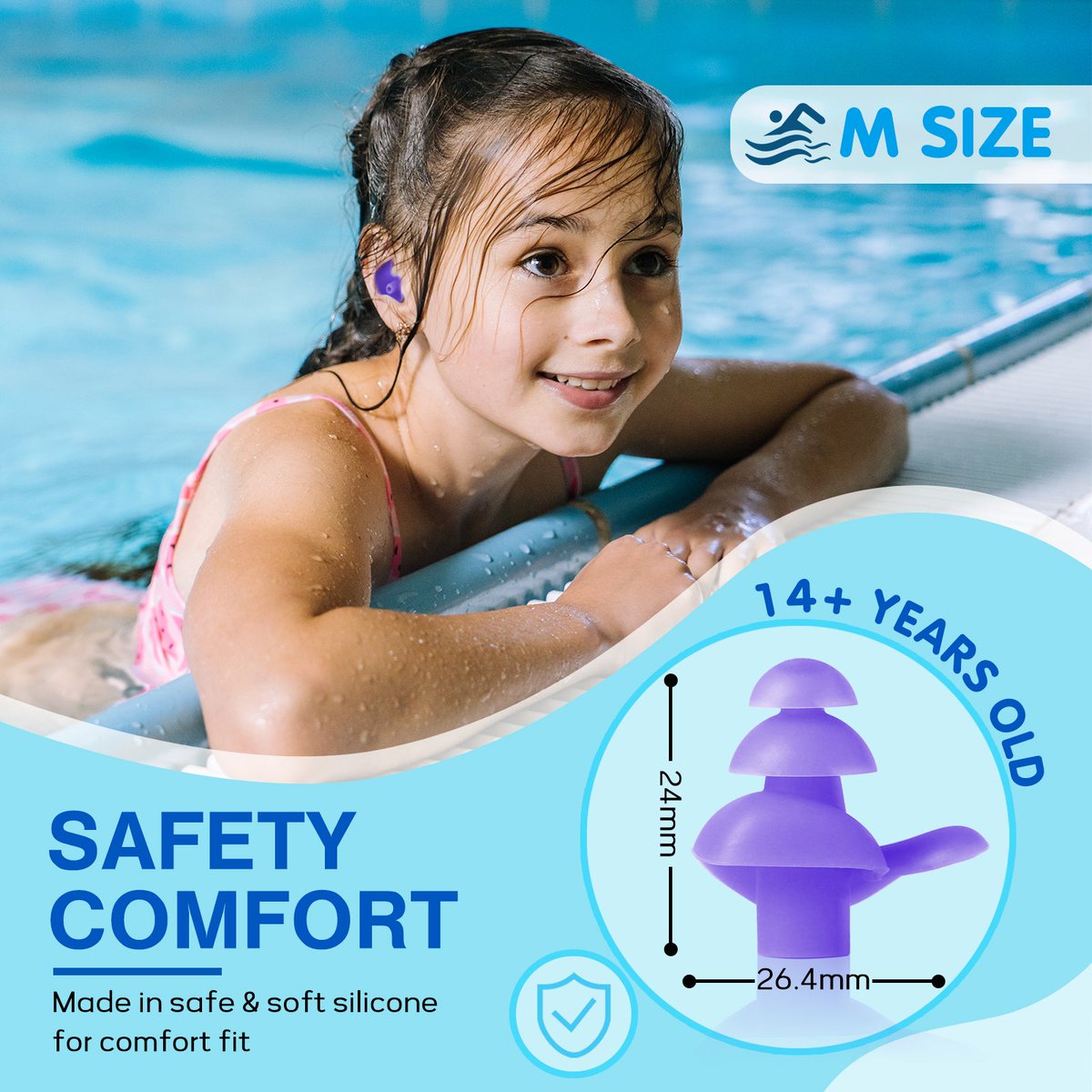 HearprotekE's tweet photo. 🏊‍♂️ Hearprotek Teen Ear Plugs: Swim &amp; sleep in peace! 🎶 Soft, secure, reusable. 🛌 Easy carry cases + cords included. 🌈 #TeenSwimEarPlugs #NoiseFreeZone https://t.co/Pjxeo9c2iU