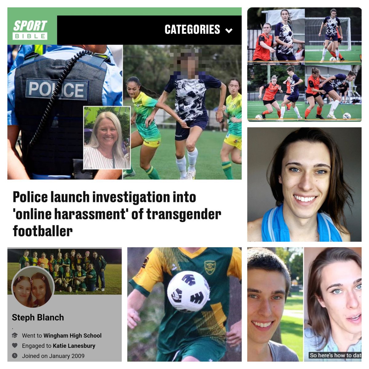 So @footballnsw @Northernnswfootball @NNSWF @FootballAUS when you be banning predatory sex deceptionists Stephanie Blanch & Justin 'Riley' Dennis & all the other males from women's football permanently?

#SaveWomensSports 
#Disgrace #ThereIsNoMiddleGround #HoldTheLine