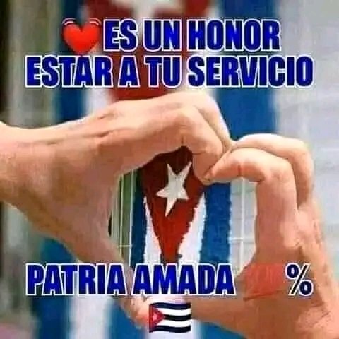#YoMeQdo contigo mi  #Cuba bella
#EstaEsLaRevolución 
#UnidosXCuba 
#ComarkPrincipeña