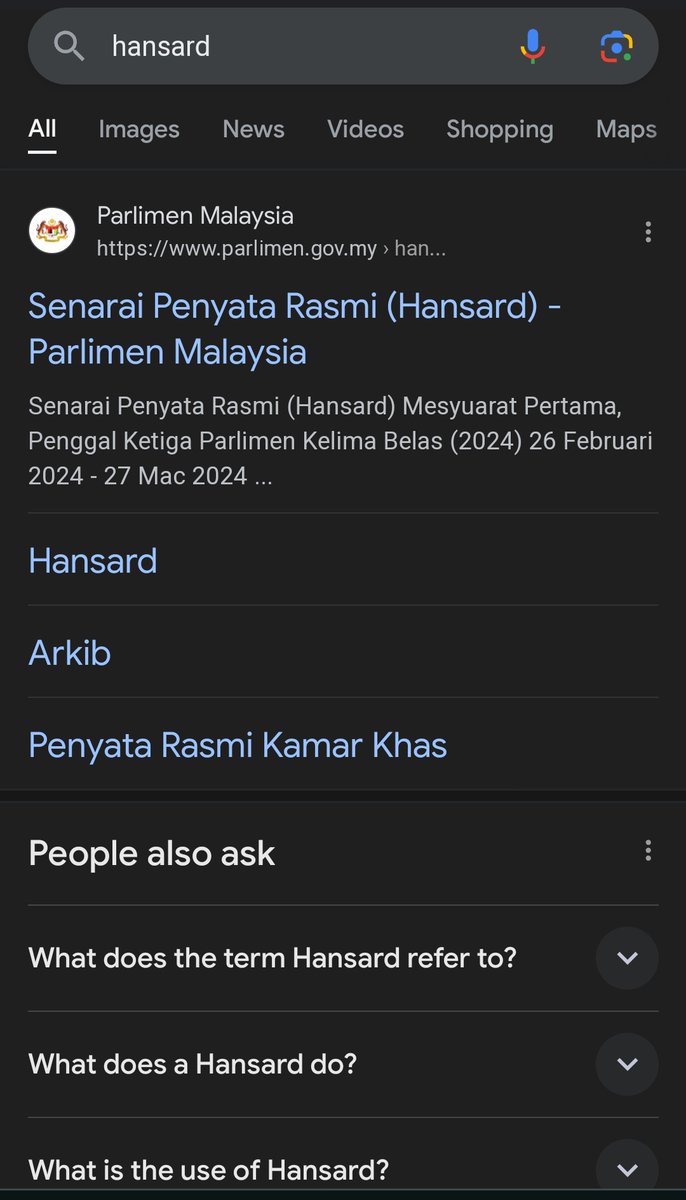 axavier_93's tweet photo. You can read these yourselves. Google je hansard, click arkib, search for the year, date and have fun reading

HOWEVER, Hansard is just a record of the parlimen session. These are just what YB Shahidan said; hence the "was said to have committed crimes" https://t.co/ttjkTrsoGj