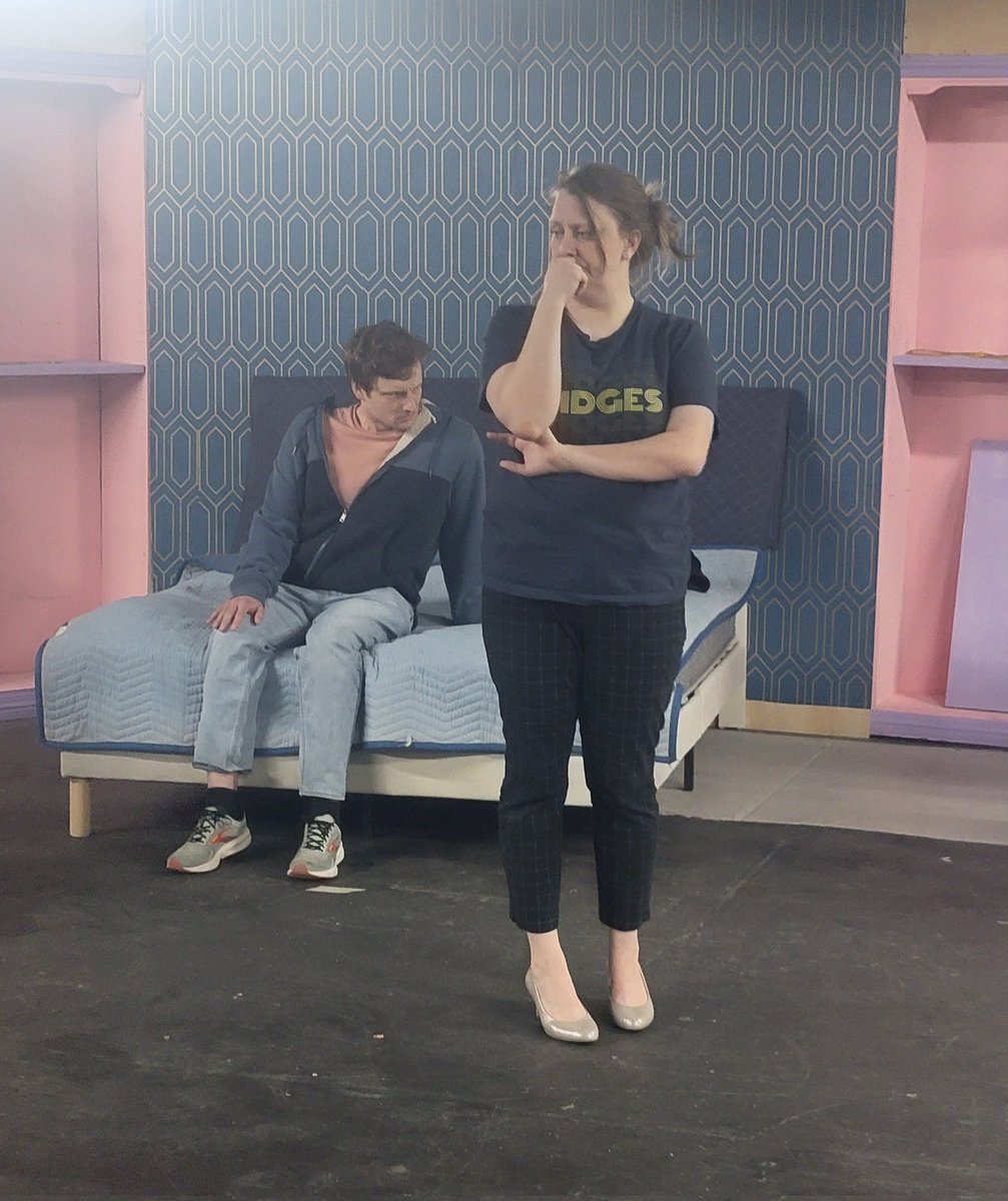 trekker21's tweet photo. Just a few more candid shots from tonight's rehearsal, all from Act 2!

#Theatre #CommunityTheatre #Rehearsals #Performance #Blocking #Directing #Acting #Designing #TrottingTheBoards #SceneWork #Monologues #ItsOnlyAPlay #LCTTheColony #TerenceMcNally https://t.co/xzqtGvxkDi