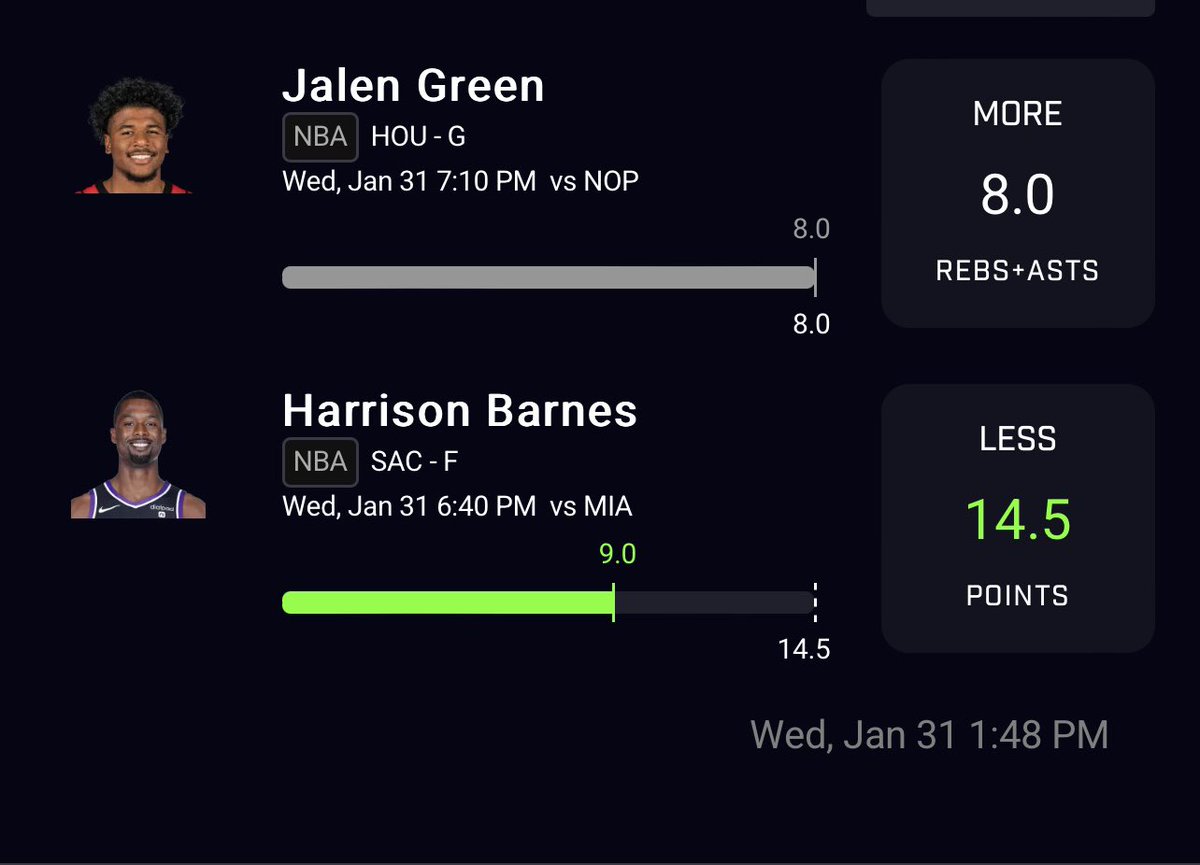 2EazyPicks's tweet photo. Hey We Take it let’s gooo!!! Jalen clutched and Harrison was sweat free!!!

#POTD #sportsbettingpicks #playerprobs #prizepickslocks https://t.co/Uc5zfVHqsB