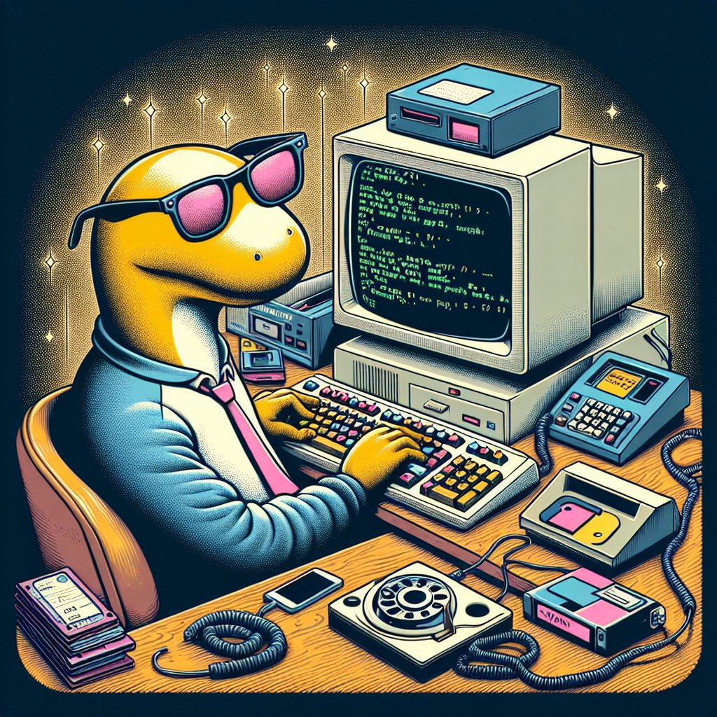 SpearsonWa83643's tweet image. Pixels dance and sing
In the glow of ancient tech
Humor in bytes #retrotech
#PythonHumor #RetroComputing #TechAesthetics #PythonHaiku