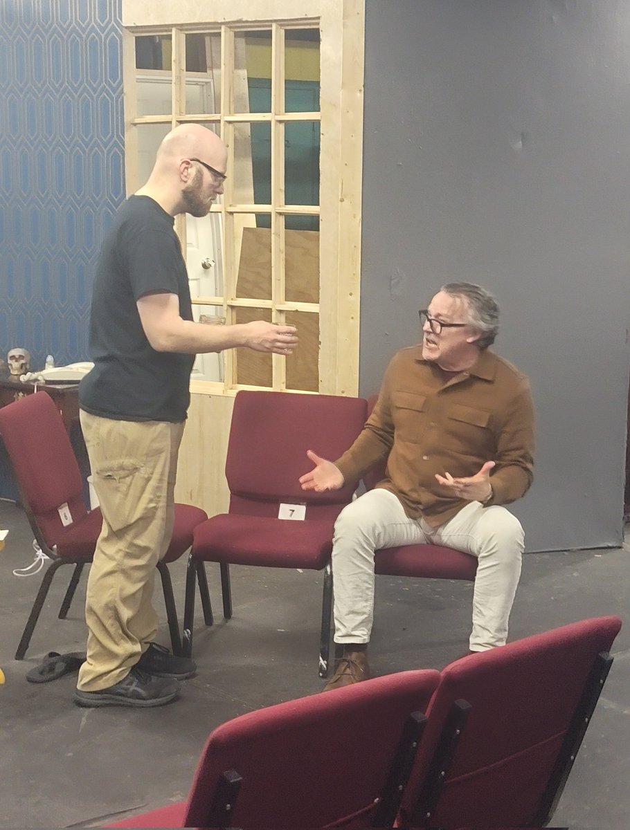 trekker21's tweet photo. Just a few more candid shots from tonight's rehearsal, all from Act 2!

#Theatre #CommunityTheatre #Rehearsals #Performance #Blocking #Directing #Acting #Designing #TrottingTheBoards #SceneWork #Monologues #ItsOnlyAPlay #LCTTheColony #TerenceMcNally https://t.co/xzqtGvxkDi