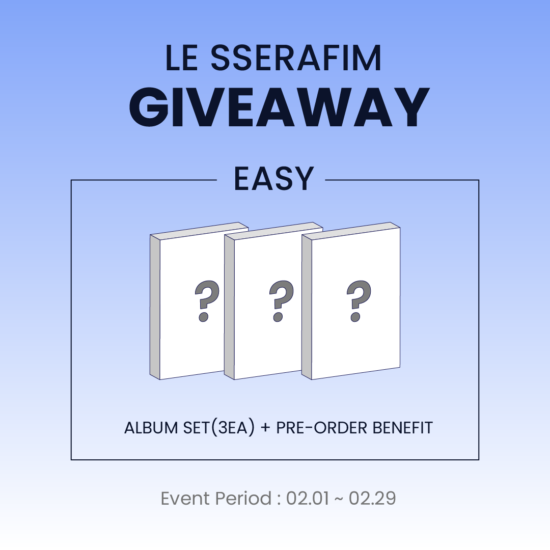paysable_korea's tweet photo. Paysable : LE SSERAFIM GIVEAWAY EVENT🔥

🎁EVENT PRIZES : ALBUM SET(3EA) + PRE-ORDER BENEFIT

OPEN WORLDWIDE:
⏰Event closed: On February 29 [AM 11:00 (KST)]
🎉One Winner
*Winner will be contacted on Mar 1

❤‍🔥How to Participate❤‍🔥
1.⬇ Join Paysable⬇
https://t.co/W8Mbz4B4y9
2. Follow Paysable TWT
3. Like the Post💙
4. Retweet the Post 
5. Enter your personal code🥰
(Please leave a comment once)

✈Shipping fee:
Shipping fee and and customs duty are not included in the reward.

#koreawarehouse #koreaproxy #kaddy #kproxy #koreapurchasingservice #koreapurchaseservice #lesserafim