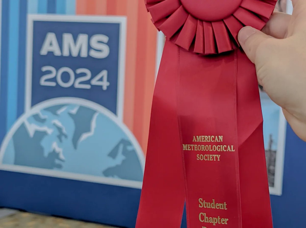 We are still excited about our chapter poster 2nd place win and recognition for the Chapter Honor Roll for 2023! #AMS2024 has been wild for us🥳