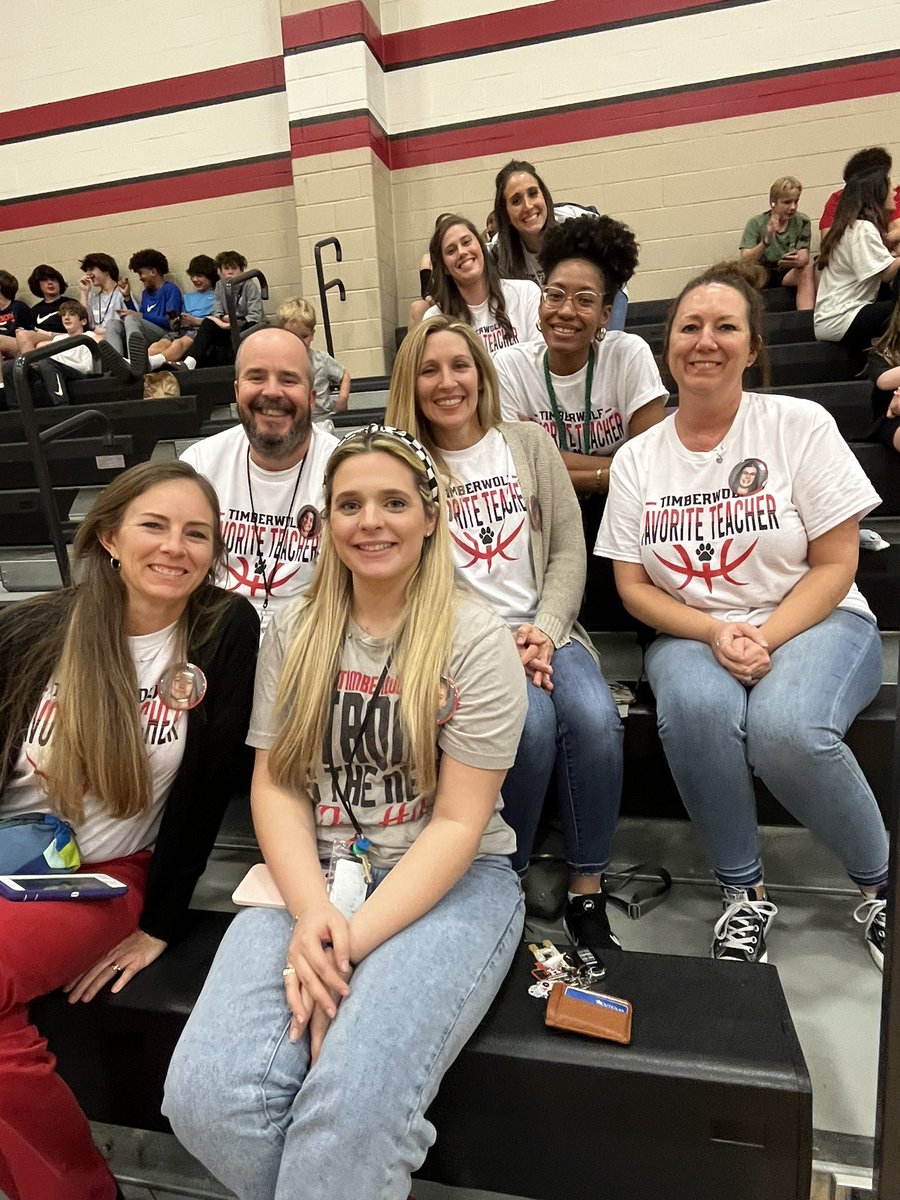 Such an honor to be asked by my sweet former students to attend the 7th and 8th grade Favorite Teacher basketball games! Go Lady T-wolves! ❤️🖤🏀<a href="/WCJHssteacher/">Jennifer Gerdes</a> <a href="/Doc_Lowry/">Andrew Lowry, Ed.D.</a> <a href="/wcjhgirls/">WoodCreek JH Girls Athletics</a> <a href="/WoodCreekJrHigh/">WoodCreek Jr. High</a>