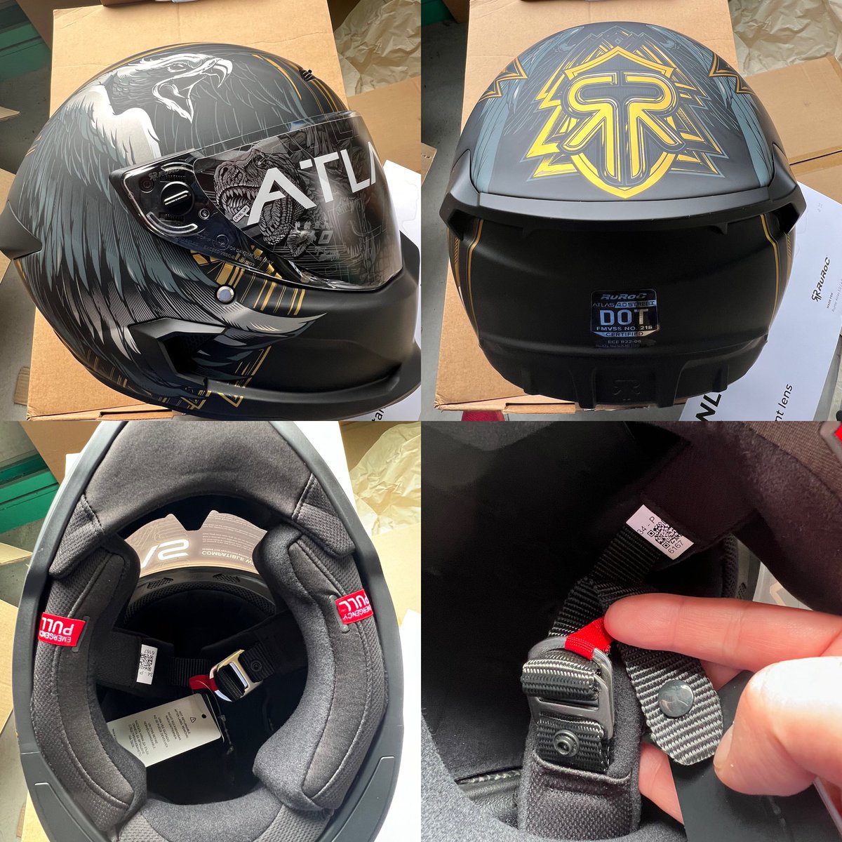 Nori_pcx_reble's tweet photo. 納ヘルと開封の儀
今回、初めてDリングに😳
ズッとマグネット式バックルだったのに😑
さてrurocも5個目
コレから幾つ増えるのやら‥🫣
#ruroc
#ATLAS4.0 https://t.co/voPS4XUFig