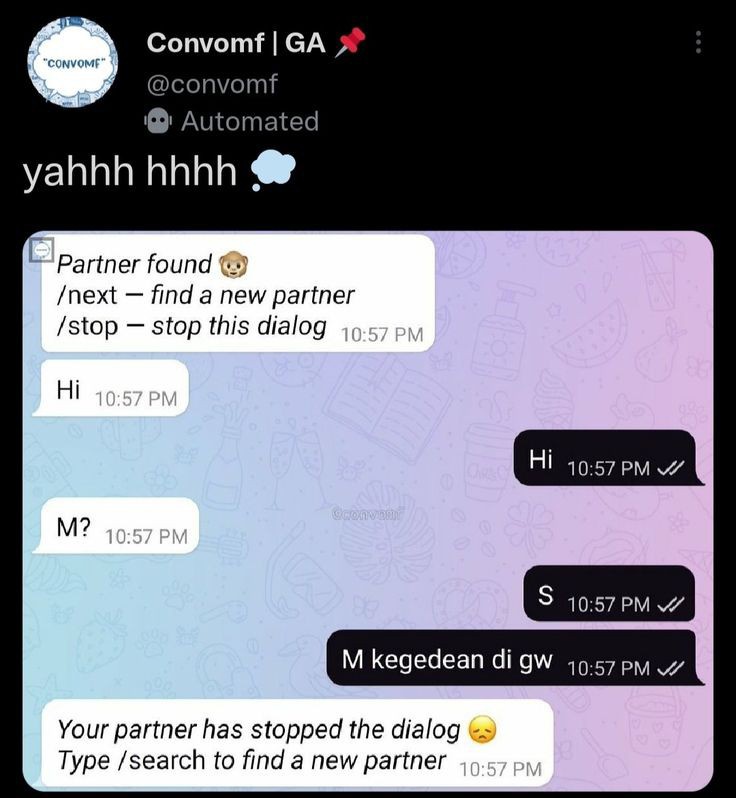 Rienir321's tweet photo. Kumpulan chat lucu anonim di Telegram, menghibur hari kamis kalian🤣✨

A Thread https://t.co/jxKGGkNwiV