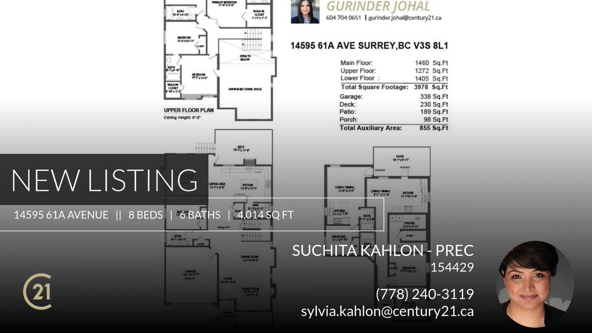 📍 New Listing 📍 Take a look at this fantastic new property that just hit the market located at 14595 61a Avenue in Surrey. Reach out here or at (778) 240-3119 for more information

Suchita Kahlon PREC | REALTOR
Cell: 778 240 3119... homeforsale.at/14595_61A_AVEN…