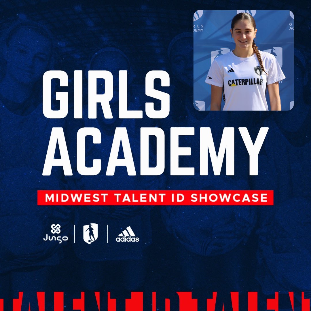 Grateful for being selected to attend the @girlsacademyleague Midwest Conference Talent ID this Saturday 2/3/2024 at the RecPlex in Des Moines, IA.  Looking forward to participating with my teammates and players from the Midwest!
@CentralILUnited 
#GAtalentID 
#UnitedWeRise