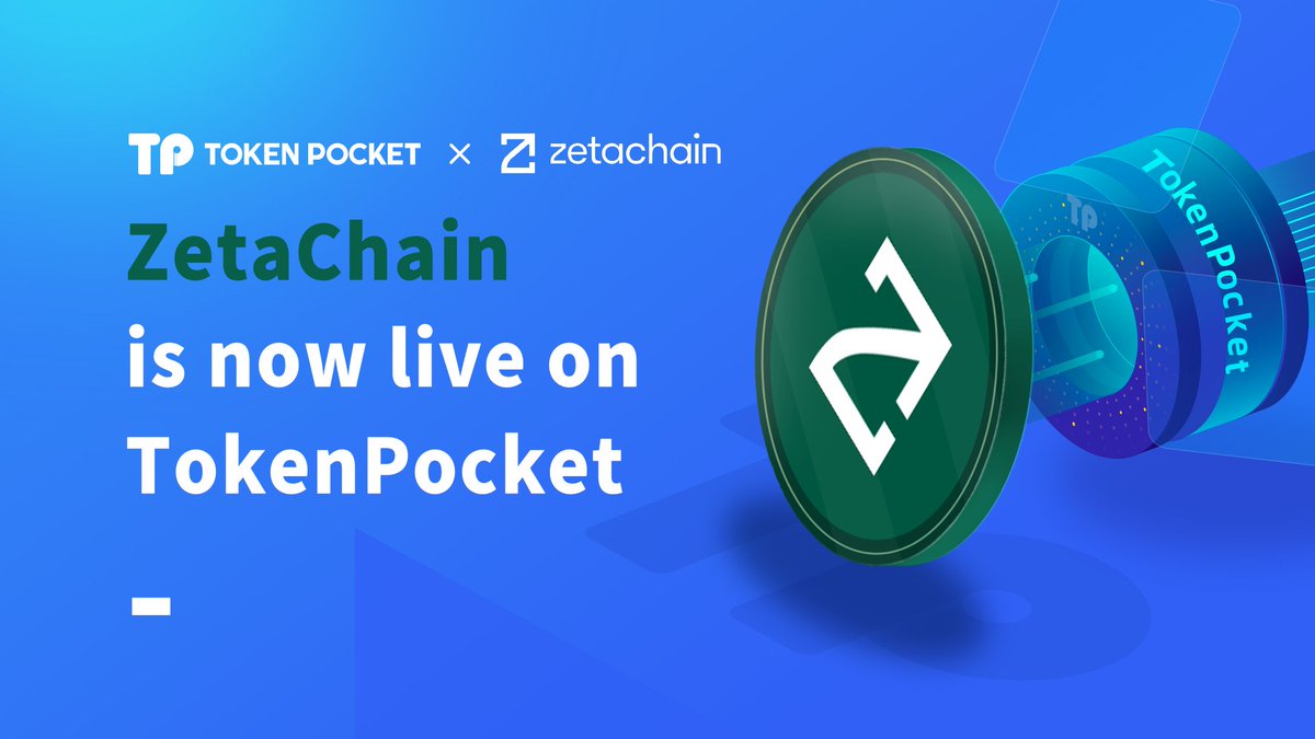 TokenPocket_TP's tweet photo. 🆕 #ZetaChain is now live on @TokenPocket_TP.  @zetachain 
💚ZetaChain is a simple, fast, and secure Omnichain Blockchain. 

🚀How to create/import a #ZetaChain wallet on #TokenPocket Mobile Wallet and Chrome Extension Wallet?
Guide👉https://t.co/cTMi7fhj79

Download #TokenPocket 
👉https://t.co/awi37r2Z5K
👉https://t.co/rZqR7gNQAm
#ZetaChain #TokenPocket $ZETA