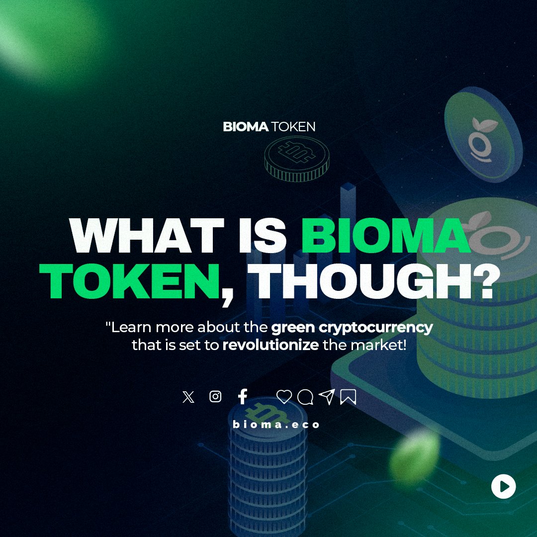 Bioma_eco's tweet photo. #BiomaToken - the currency for Earth's lungs!
Each token represents a square inch of the Amazon Rainforest, merging eco-conservation with digital finance. Join us in a green revolution that grows both your portfolio and the planet!
Learn more ๐ https://t.co/Nxx0cScPIC https://t.co/rL4vBX4KP6