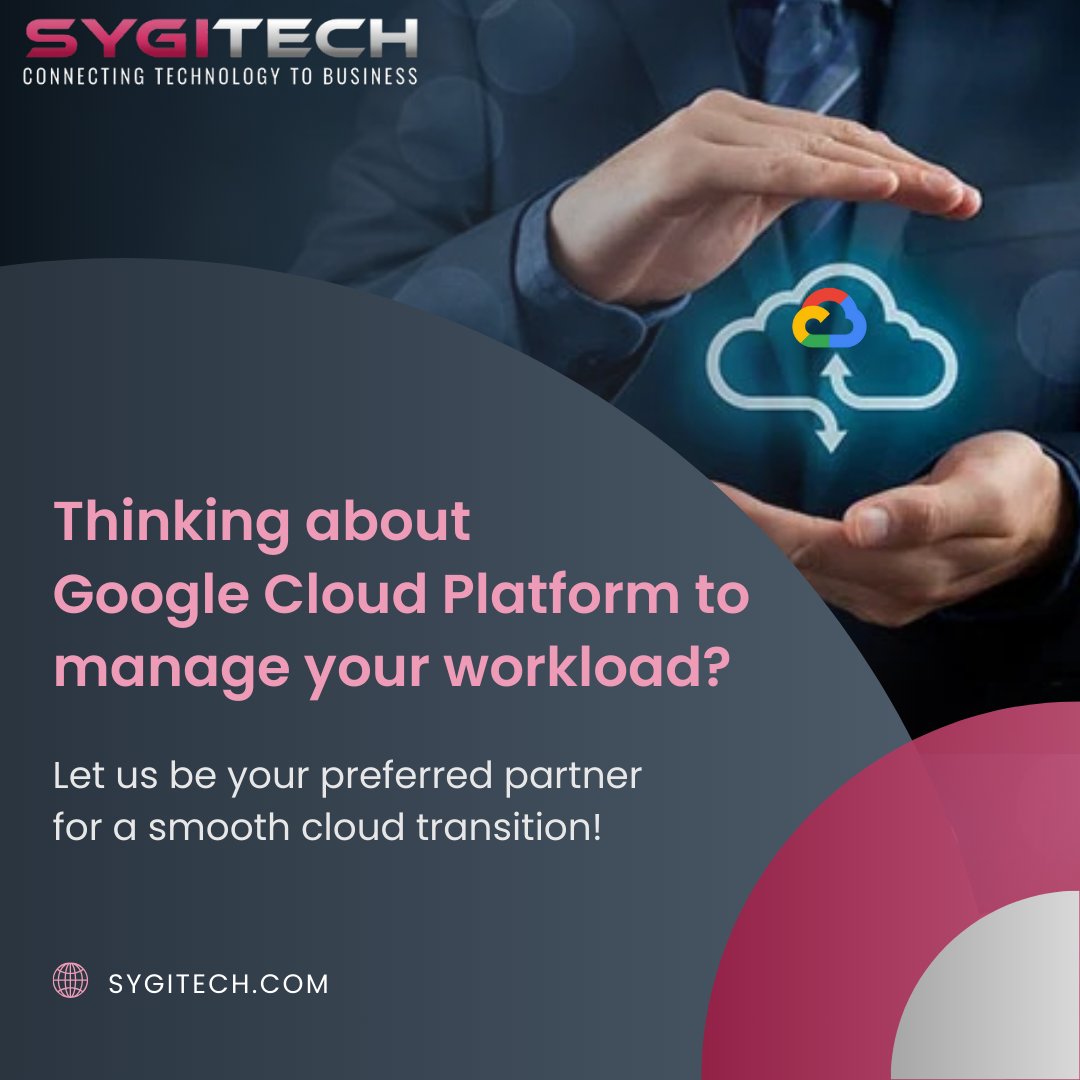 Choose us as your preferred partner for a seamless transition to the cloud!
Contact now: bit.ly/3ULbZRf
.
.
.
#googlecloud #googlecloudplatform #googlecloudpartners #cloudmigration #cloudcomputing #Sygitech #thursdaymorning