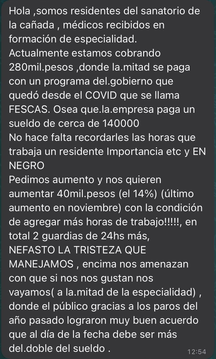 andyferreyra's tweet photo. 🔴Crisis en la salud privada de Córdoba: médicos residentes de una clínica reclaman mejoras salariales (imagen 1) y uno de los dueños les respondió por mail con una fuerte amenaza (imagen 2). https://t.co/nhEqjr5NQN
