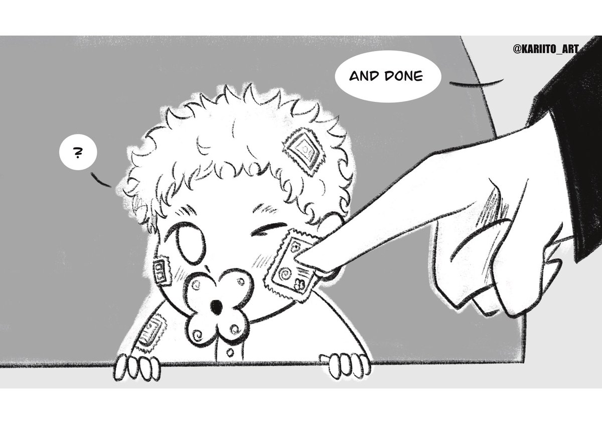Kariito_art's tweet photo. I know this happened at least once when he was a baby🤭
Kazuki by @Honeybulk 
#gojohime #gouta #jjk #五歌 #GojoSatoru #UtahimeIori https://t.co/5JGZEE7fpd