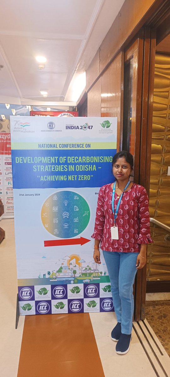 Team Aahwan joins the national conversation on decarbonising strategies in Odisha at the 'Achieving Net Zero' conference in #Bhubaneswar, hosted by @Vasudha_Fnd. #Decarbonization #NetZero #ClimateActionNow @SatpathyLive @AdyashaSatpath3 @jagdishbakanIFS