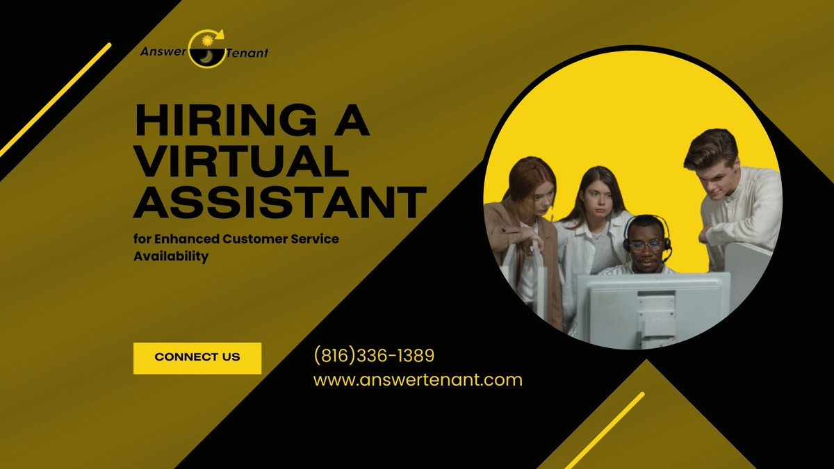 AnswerTenant's tweet photo. Level up your customer service game!  Hiring a Virtual Assistant ensures 24/7 support, enhancing availability for your valued customers. Say to satisfaction!  #VirtualAssistant #CustomerService #EnhancedSupport #HiringNow #AnswerTenant https://t.co/r2Og8v22ZN https://t.co/m2ruodDutP