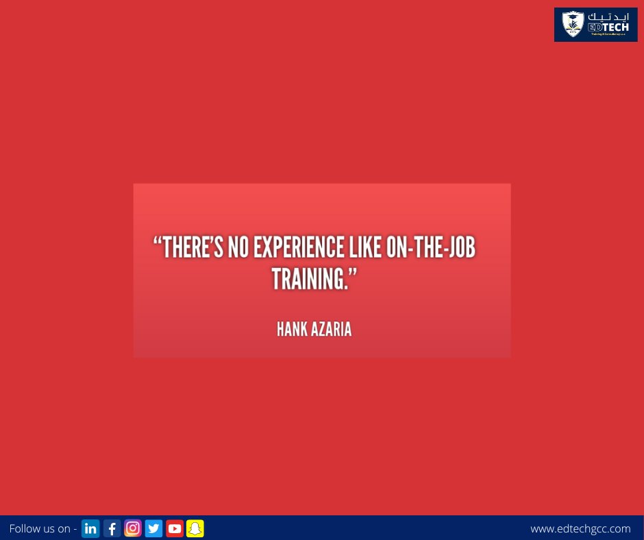 edtech_training's tweet image. #onthejobtraining #trainingiskey #edtechquotes