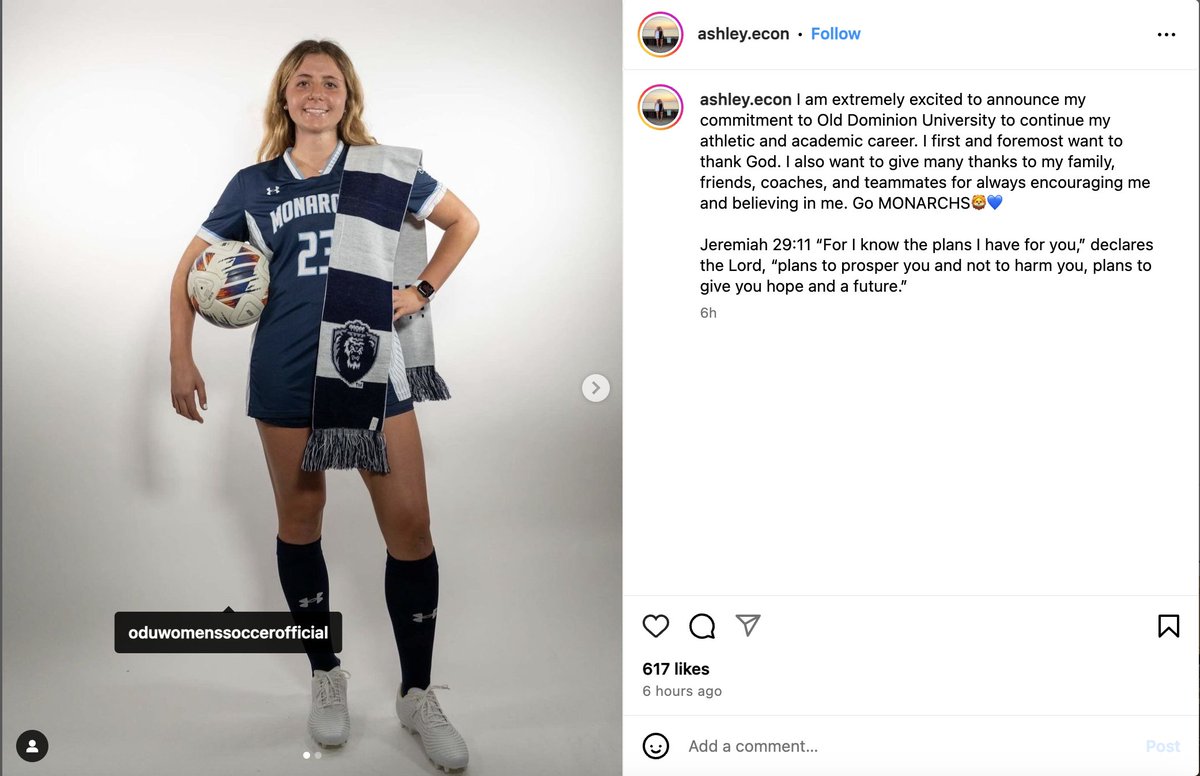 Congratulations <a href="/ashleyecon23/">Ashley Economopoulos</a> !! Another #ECNL player from the Class of 2025 has verbally committed to a D1 Program.
