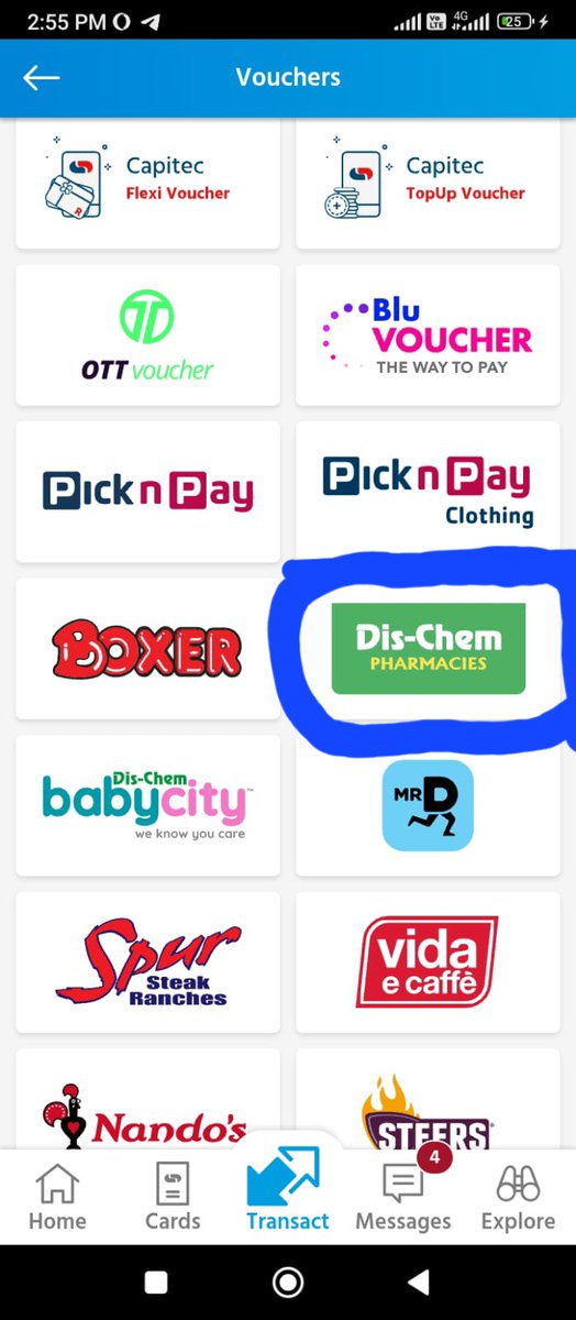 Zikhona28's tweet photo. Mina ngivamise ukuthenga I voucher yaka Dis-Chem PHARMACIES nge Capitec App.
#CapitecVAS
@CapitecBankSA @ukhozi_fm https://t.co/DbQJh8X8RE