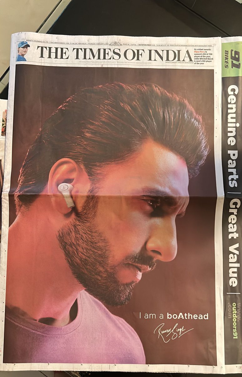 maanvi_rawlley's tweet photo. Here's to our newest #boAtHead
@RanveerOfficial https://t.co/JMumJYBVaq