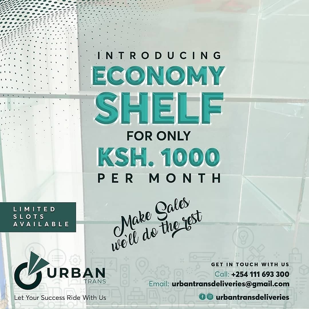 Happy New Month to the online business community? We have a solution for you from as low as 1,000 bob, you can rent a shelf with us, which will serve as a pick up and drop off point.

We also do countrywide deliveries. 

📍Dynamic Mall, Ml 116, 3rd floor
☎️0111693300
