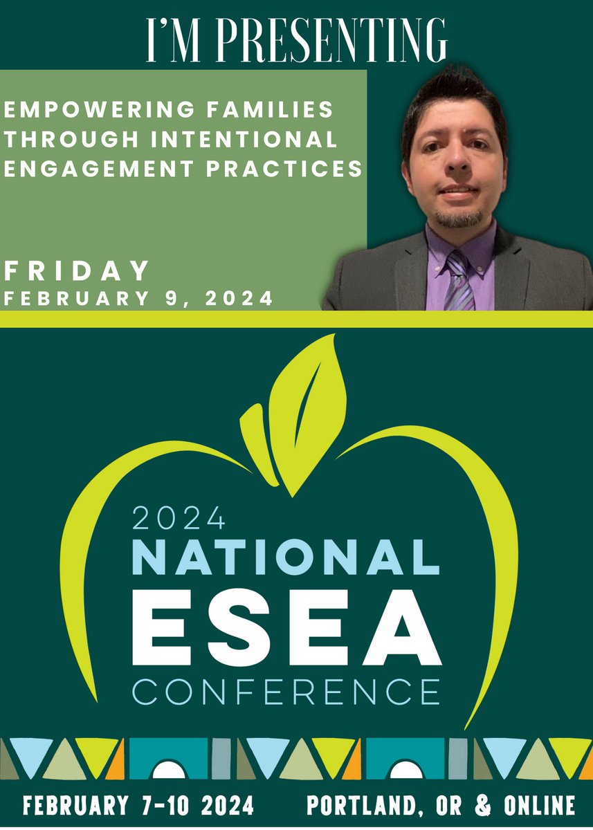 I am excited to represent TEA at the National ESEA Conference next week in Portland, OR. If you’re attending, come learn what game changing strategies the TEA Emergent Bilingual Support Divison is implementing across the state. eseanetwork.org/sched/E24/sess…