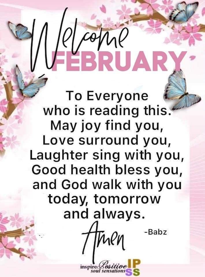 #WelcomeFebruary