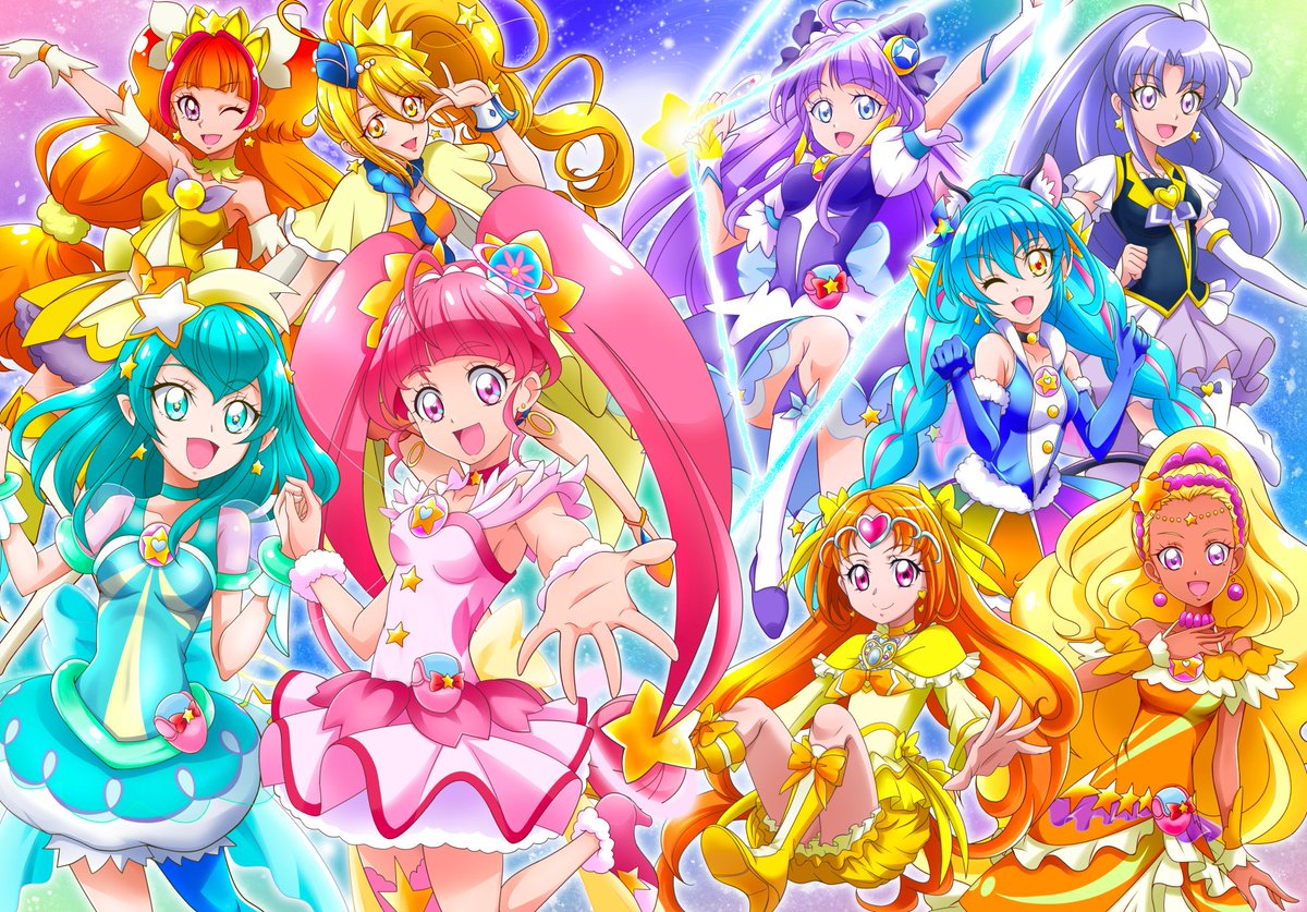 プリキュア「#プリキュアの日  放送開始20周年おめでとうございます!」|半蔵のイラスト