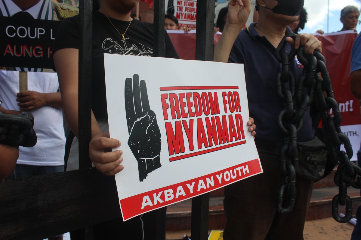 Akbayan_Youth's tweet photo. #FreedomForMyanmar
#MilkteaAlliance https://t.co/KsN2Galwx4