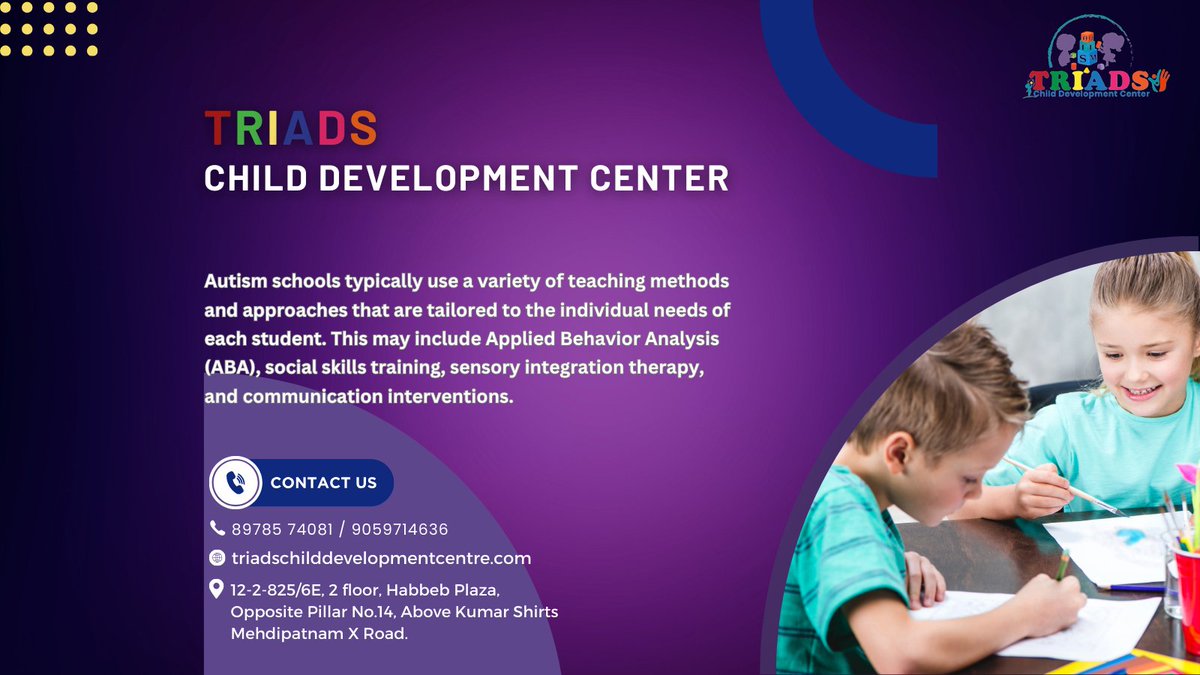 CdcTriads84444's tweet photo. Step into a world of compassion and support at Trid's Child Care Centre, where we provide specialized care for children with autism.
Website: https://t.co/CZxM6GlCP1
#triadscdchilddevelopmentcenter #triadscdc #autismcare #tridschildcare #childcarecentre #autismcentre https://t.co/L4B1qjiGUu