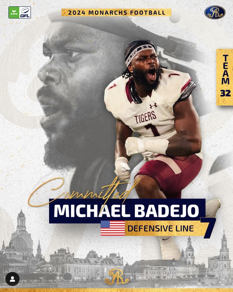 2021 All-SWAC 2nd-Team Defensive Lineman and Texas Southern Star, Michael Badejo, signed with the Dresden Monarchs in Germany. Congratulations Mr. Badejo!!! “Everything in life happens for a good reason,” Michael Badejo’s motto @TheRealBadejo @hbculegends @ktmoze