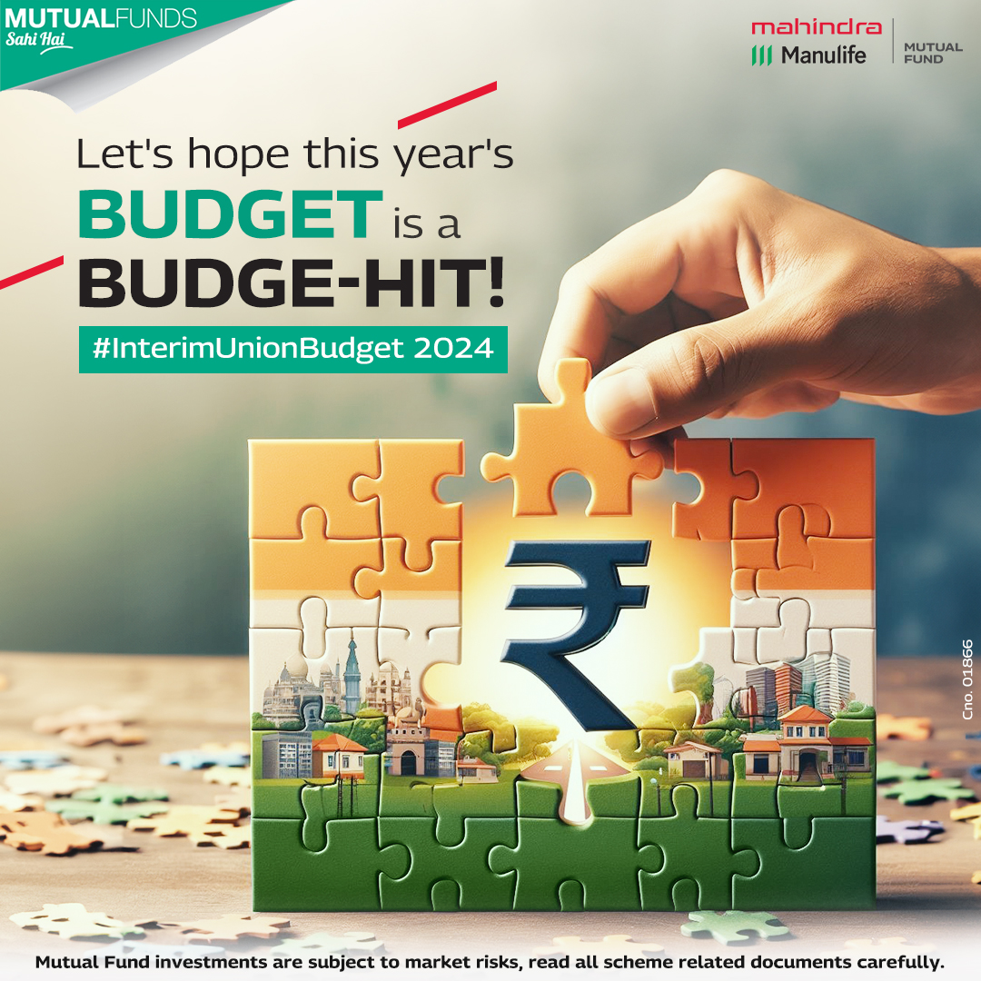We look forward to an #InterimUnionBudget2024 that can pave the way for future economic growth.

#mahindramanulifemf #budget2024 #savingsgoals #savingplans #mutualfunds #equitymarket #debtmarket #investments #investmentideas #mutualfundssahihai #switchtomahindramanulifemf