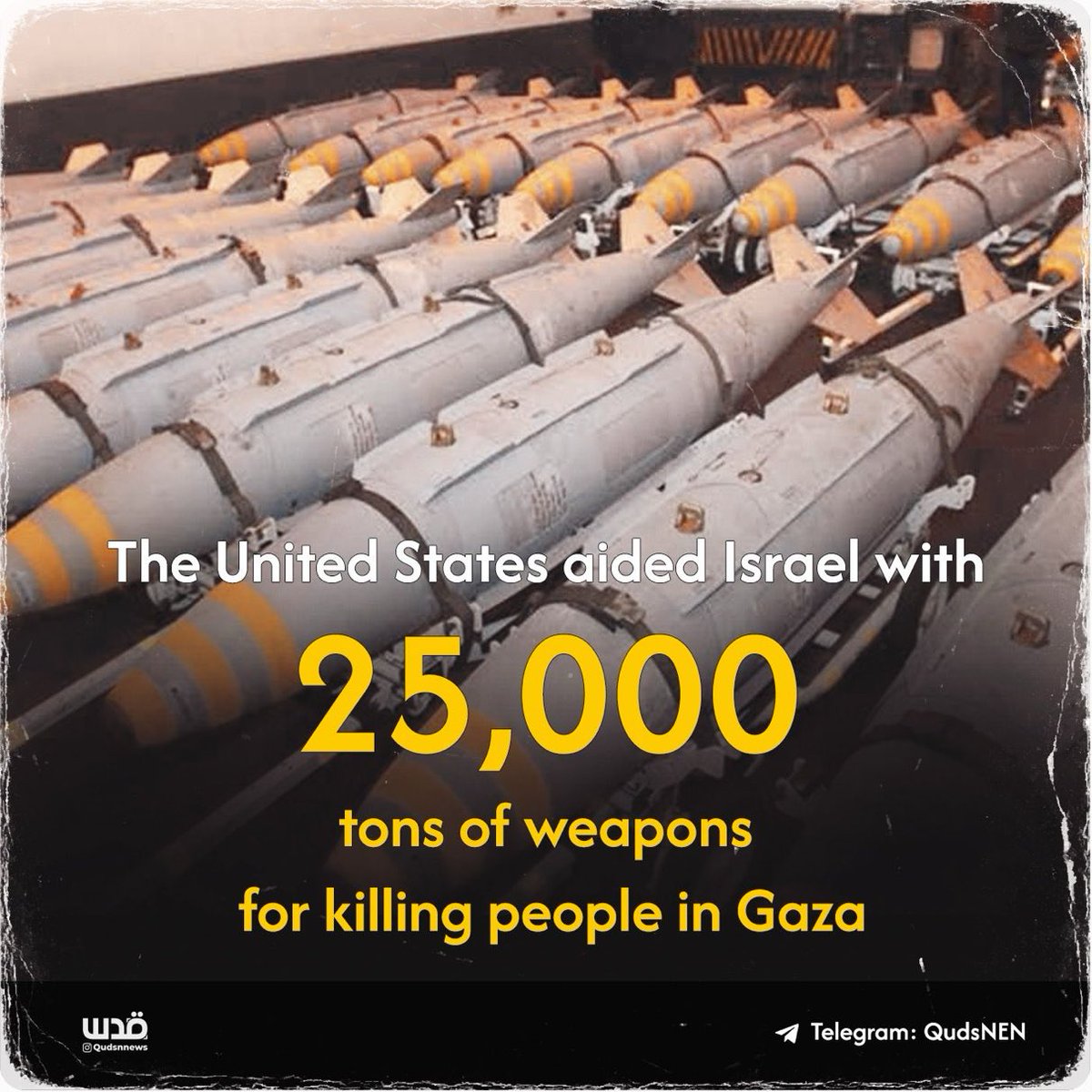 swilkinsonbc's tweet photo. The US delivered the israelis 25,000 tonnes of weaponry through 280 aircraft to enable the israeli genocide | #AirDropAidForGaza @QudsNen https://t.co/ZswA5ViX4k