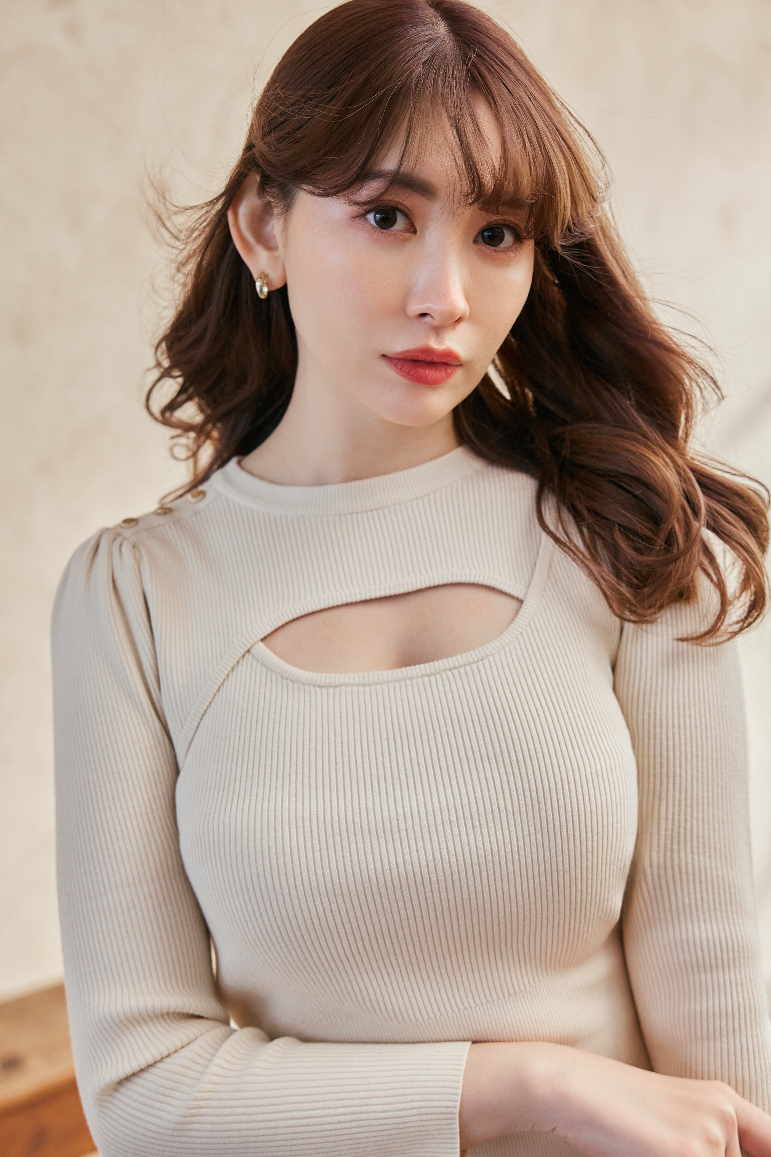 Her lip to в X: „//Cut-Out Ribbed Long Sleeve Knit Top// 大 Her lip to в X: „//Cut-Out Ribbed Long Sleeve Knit Top// 大