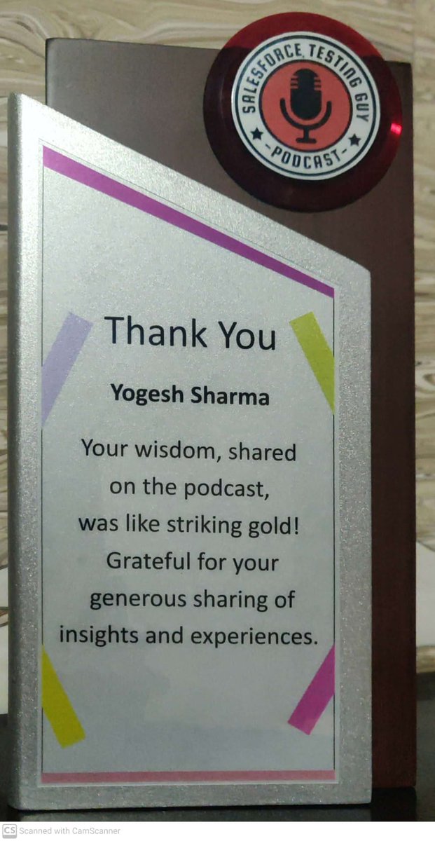yogesh sharma (He/Him) (@yogeshsfdc) on Twitter photo Grateful for the thoughtful gesture of a beautiful momento from <a href="/PodcastWithSTG/">Salesforce Testing Guy</a> as a token of appreciation for my recent podcast appearance. It was truly a pleasure speaking on the podcast,and receiving this lovely memento adds an extra touch of appreciation #Podcast #givingback Grateful for the thoughtful gesture of a beautiful momento from <a href="/PodcastWithSTG/">Salesforce Testing Guy</a> as a token of appreciation for my recent podcast appearance. It was truly a pleasure speaking on the podcast,and receiving this lovely memento adds an extra touch of appreciation #Podcast #givingback