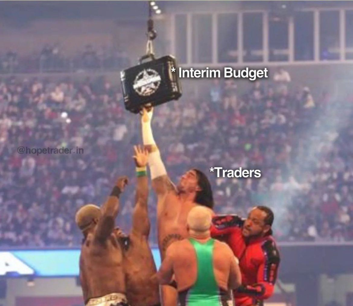 lameboredgyani's tweet photo. Every stock market investor and trader waiting for the interm budget today. 😂

Will it be a bull run or a bear hug? 

#Budget #BudgetSession #BudgetSession2024 #Budget2024 https://t.co/CDk3kiqcFI