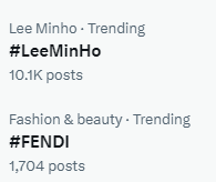 Lee Min Ho &amp; Fendi topping the trend right now.

Lee Min Ho will attend Fendi event at Siam Paragon, Thailand this afternoon on 4PM.
#LeeMinHo 
#Fendi