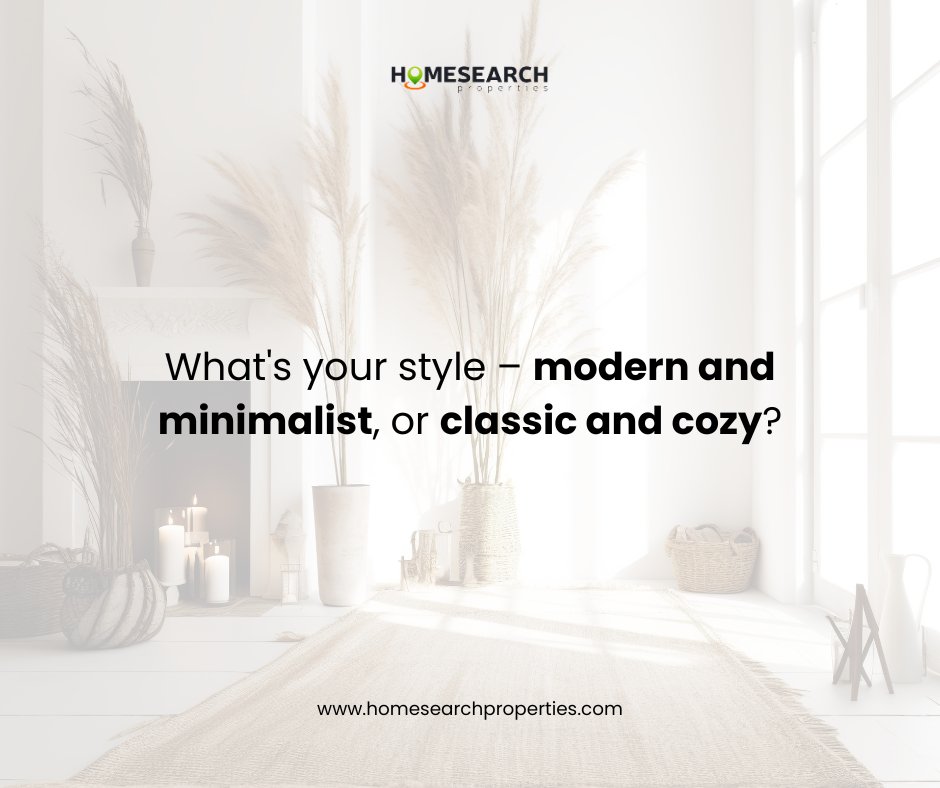 What's your style – modern and minimalist, or classic and cozy? Tell us about your ideal home's design!

#HomesearchProperties #HSPUK #HomesearchPropertiesUK #UKProperties #LondonProperties #EngagementPost #SurveyPost #Survey