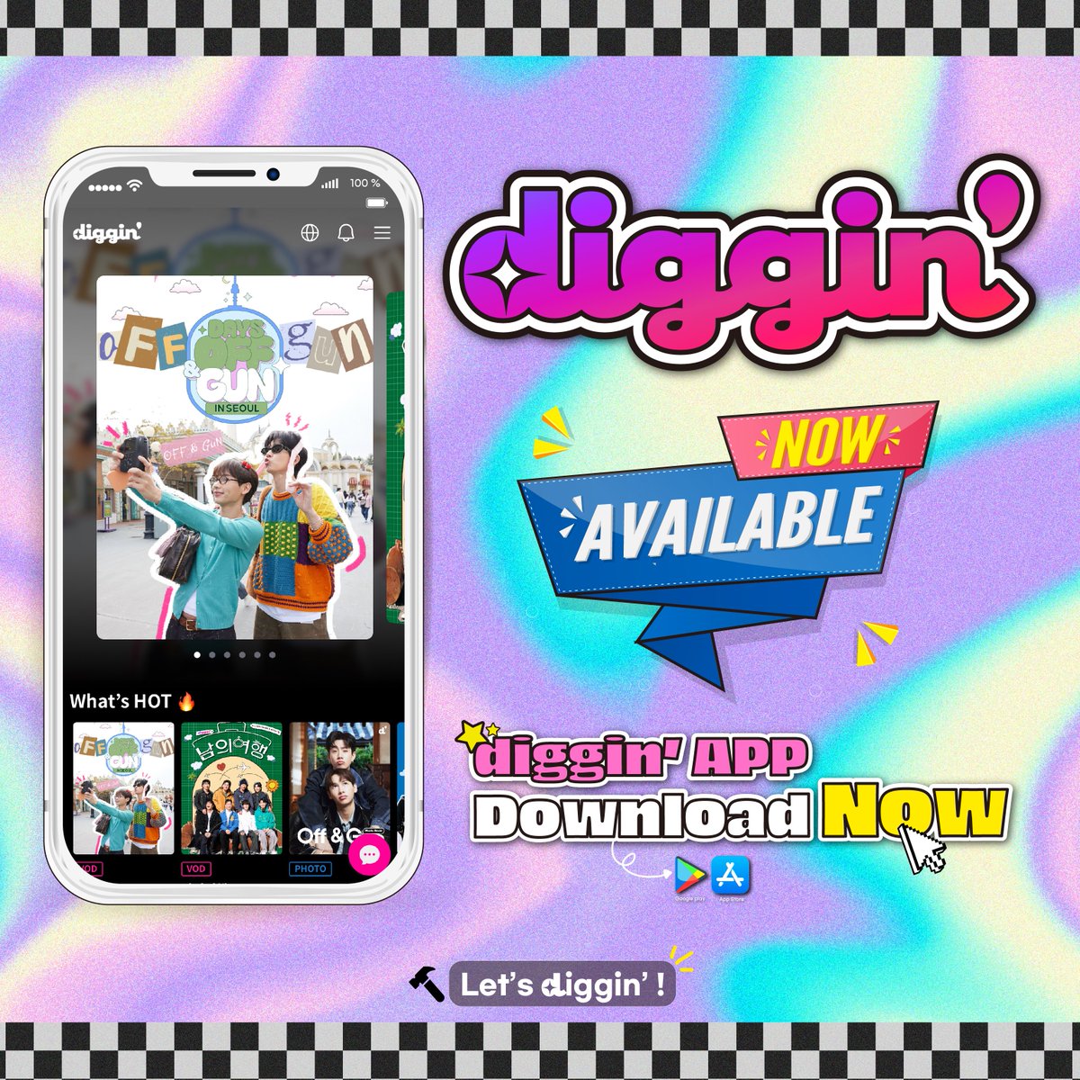 diggin_official's tweet image. 🔥#diggin' is NOW AVAILABLE🔥
GO Download NOW! (ios, Android)

Let's diggin'⛏️

📌Learn more about diggin': diggin.kr